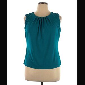 Calvin Klein sleeveless teal shell, size XL